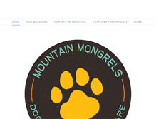 Tablet Screenshot of mountainmongrels.com